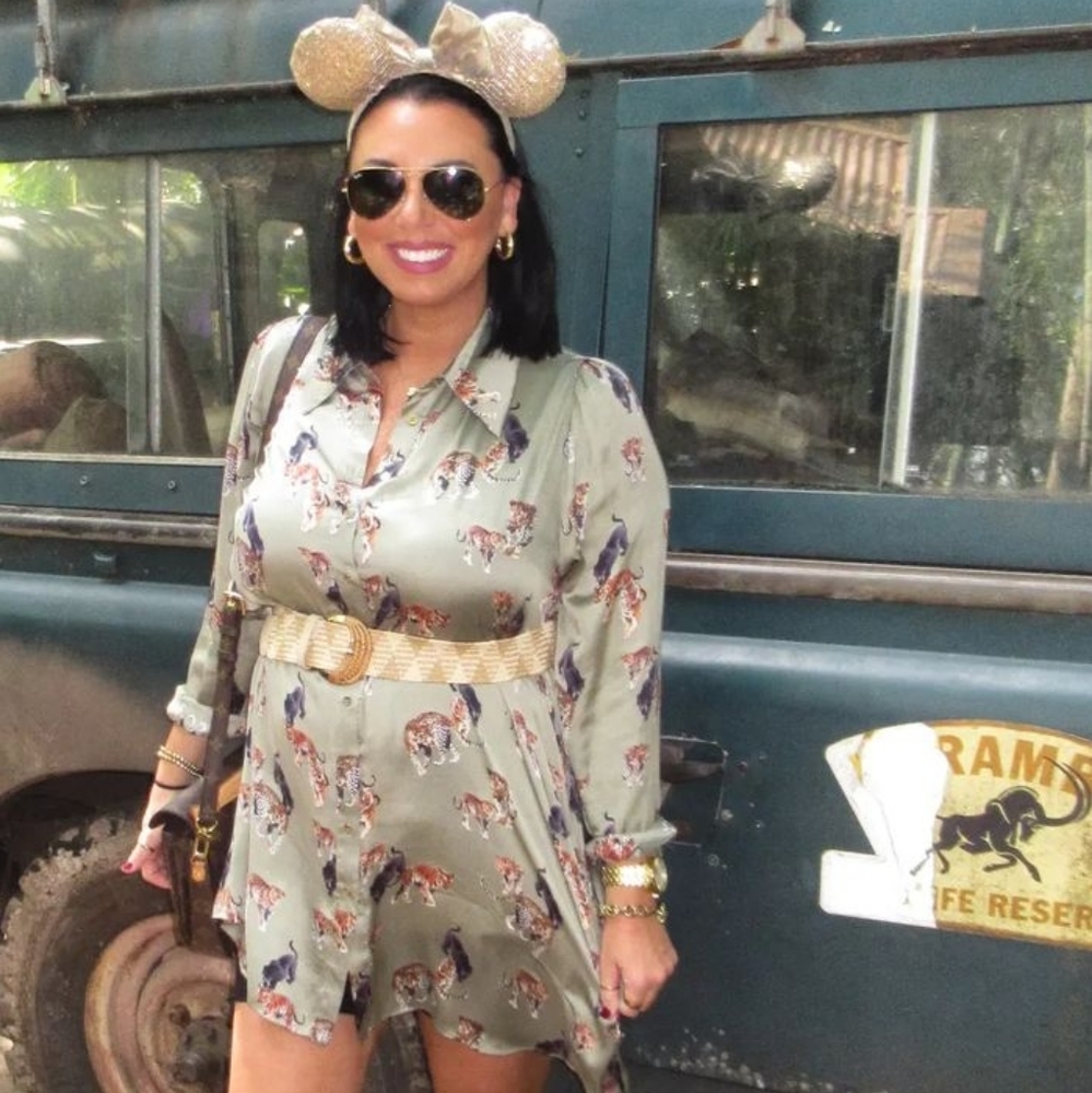 Tiger shirt dress